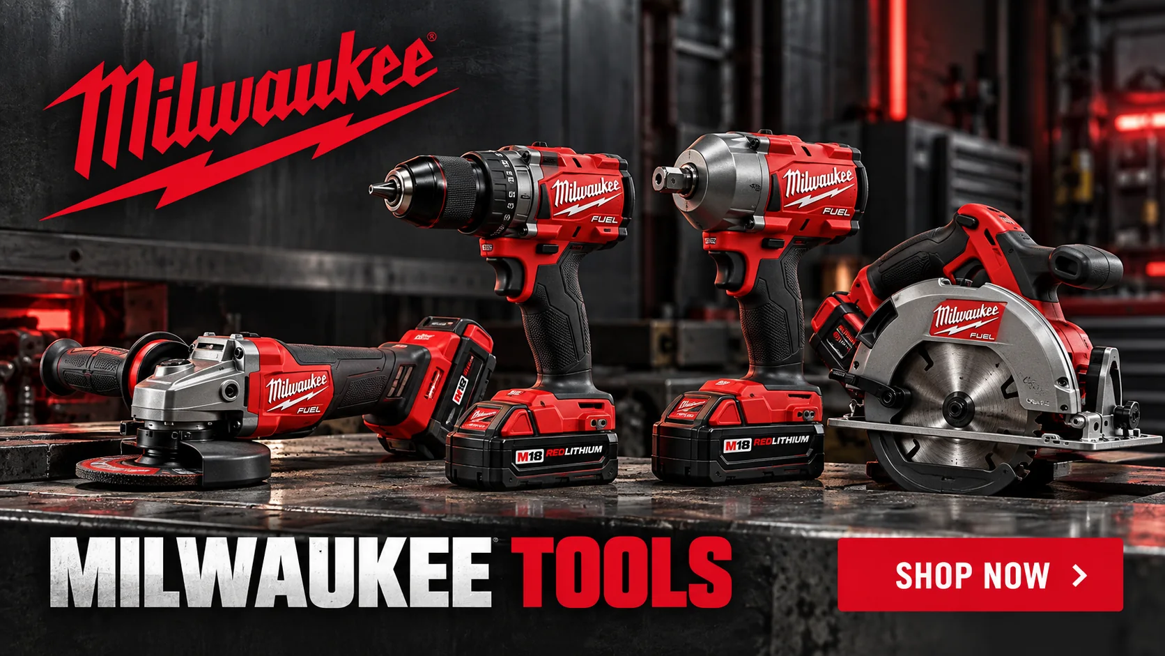 Milwaukee M18 FUEL Power Tools - Drills, Impact Wrenches, Grinders & Saws - Shop Now